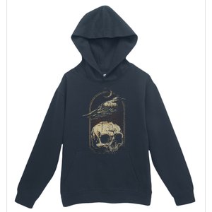 Witch Scary Crow Ghoulish Skull Moon Raven Urban Pullover Hoodie