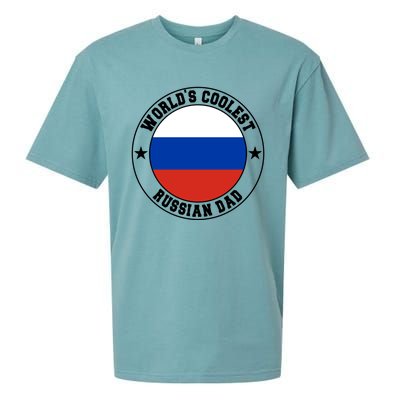 World S Coolest Russian Dad Russian Dad Gift Sueded Cloud Jersey T-Shirt