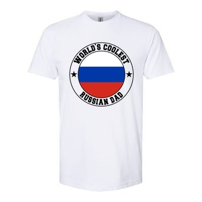 World S Coolest Russian Dad Russian Dad Gift Softstyle CVC T-Shirt