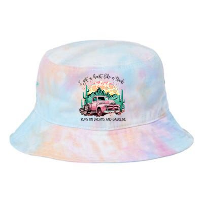 Western Sunset Cowgirl I Got A Heart Like A Truck Tie Dye Newport Bucket Hat