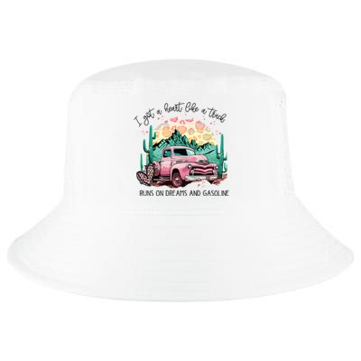 Western Sunset Cowgirl I Got A Heart Like A Truck Cool Comfort Performance Bucket Hat