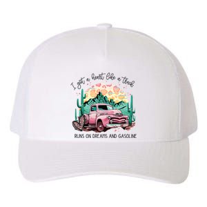 Western Sunset Cowgirl I Got A Heart Like A Truck Yupoong Adult 5-Panel Trucker Hat