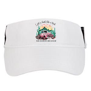 Western Sunset Cowgirl I Got A Heart Like A Truck Adult Drive Performance Visor