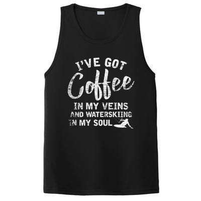 Water Ski Coffee Soul Water Skiing Gift PosiCharge Competitor Tank