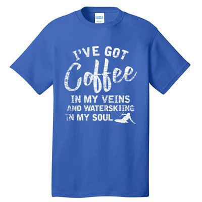 Water Ski Coffee Soul Water Skiing Gift Tall T-Shirt