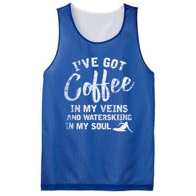 Water Ski Coffee Soul Water Skiing Gift Mesh Reversible Basketball Jersey Tank