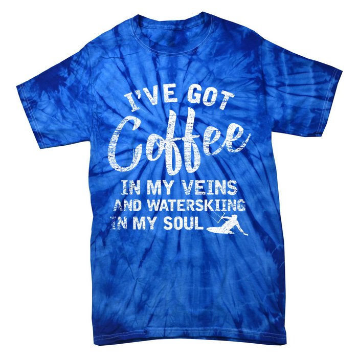 Water Ski Coffee Soul Water Skiing Gift Tie-Dye T-Shirt