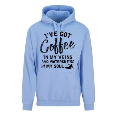 Water Ski Coffee Soul Water Skiing Gift Unisex Surf Hoodie