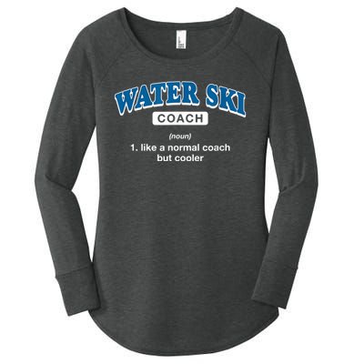 Water Ski Coach Definition Funny Water Skiing Humor Women's Perfect Tri Tunic Long Sleeve Shirt