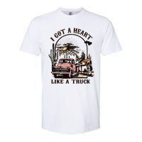 Western Sunset Cowgirl I Got A Heart Like A Truck Softstyle CVC T-Shirt