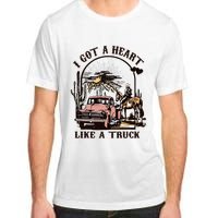 Western Sunset Cowgirl I Got A Heart Like A Truck Adult ChromaSoft Performance T-Shirt