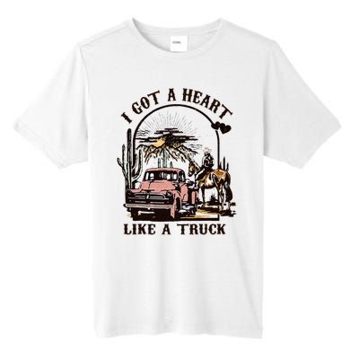 Western Sunset Cowgirl I Got A Heart Like A Truck Tall Fusion ChromaSoft Performance T-Shirt