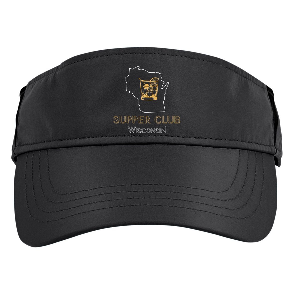 Wisconsin Supper Club And Old Fashioned Adult Drive Performance Visor