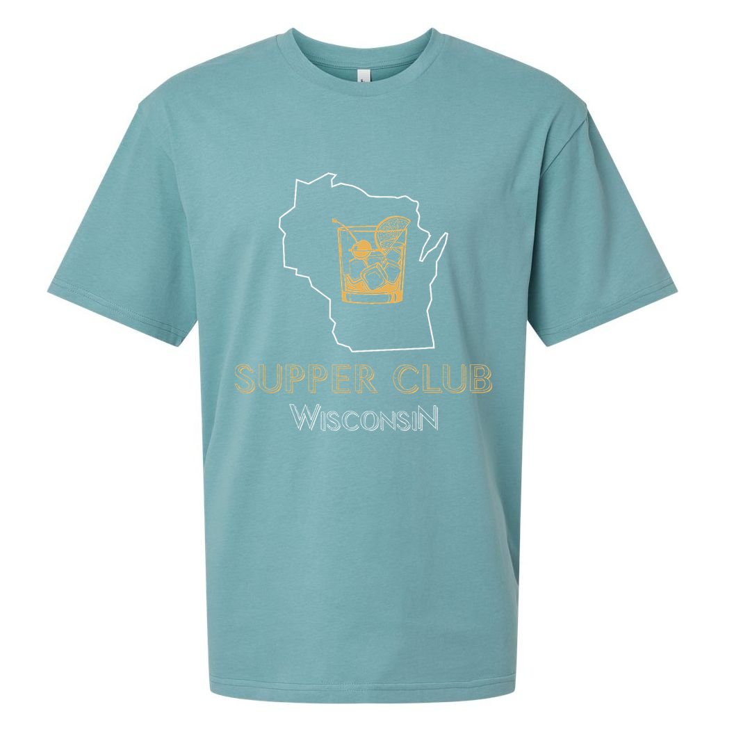 Wisconsin Supper Club And Old Fashioned Sueded Cloud Jersey T-Shirt