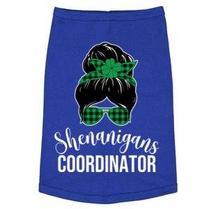 Wo Shenanigans Coordinator Messy Bun Saint Patricks Day Gift Doggie Tank