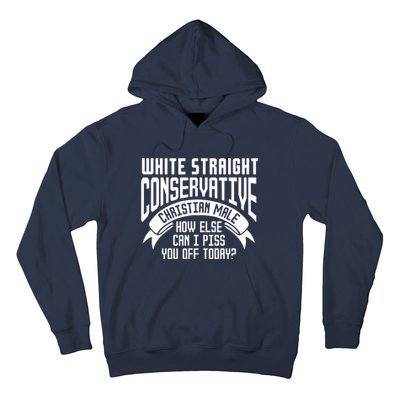 White Straight Conservative Christian Male Hoodie