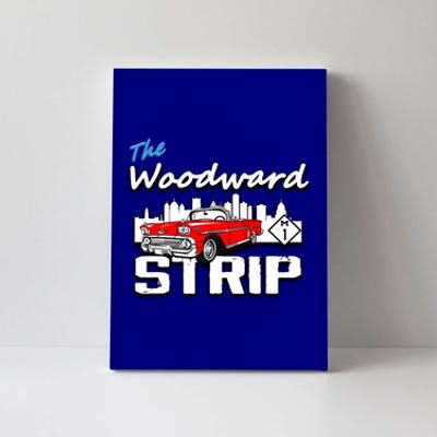 Woodward Strip Classic Car Canvas