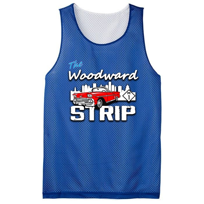 Woodward Strip Classic Car Mesh Reversible Basketball Jersey Tank