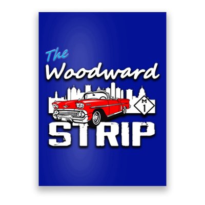 Woodward Strip Classic Car Poster