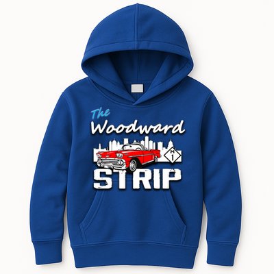 Woodward Strip Classic Car Kids Hoodie