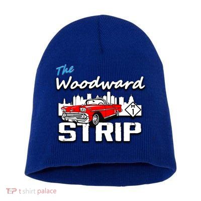 Woodward Strip Classic Car Short Acrylic Beanie