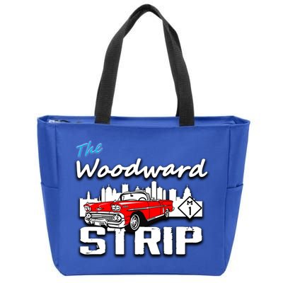 Woodward Strip Classic Car Zip Tote Bag