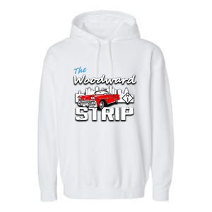 Woodward Strip Classic Car Garment-Dyed Fleece Hoodie