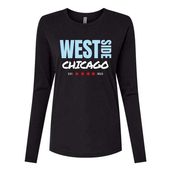 West Side Chicago Pride Womens Cotton Relaxed Long Sleeve T-Shirt