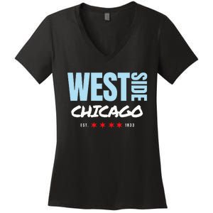 West Side Chicago Pride Women's V-Neck T-Shirt