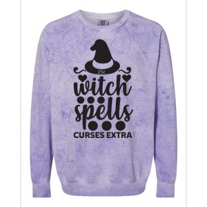 Witch Spells Curses Extra Colorblast Crewneck Sweatshirt