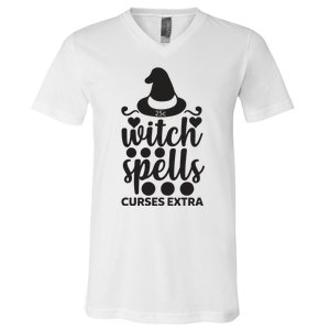 Witch Spells Curses Extra V-Neck T-Shirt