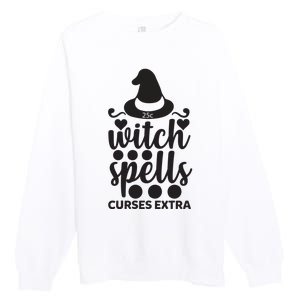 Witch Spells Curses Extra Premium Crewneck Sweatshirt