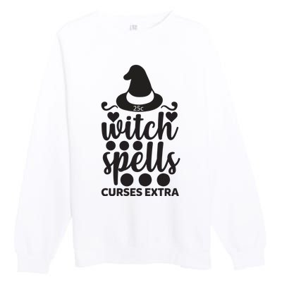 Witch Spells Curses Extra Premium Crewneck Sweatshirt