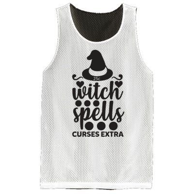 Witch Spells Curses Extra Mesh Reversible Basketball Jersey Tank