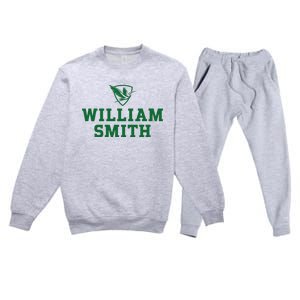 William Smith College Herons Shield Logo Hwsc Premium Crewneck Sweatsuit Set