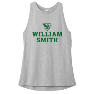 William Smith College Herons Shield Logo Hwsc Ladies PosiCharge Tri-Blend Wicking Tank