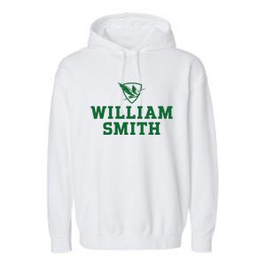 William Smith College Herons Shield Logo Hwsc Garment-Dyed Fleece Hoodie