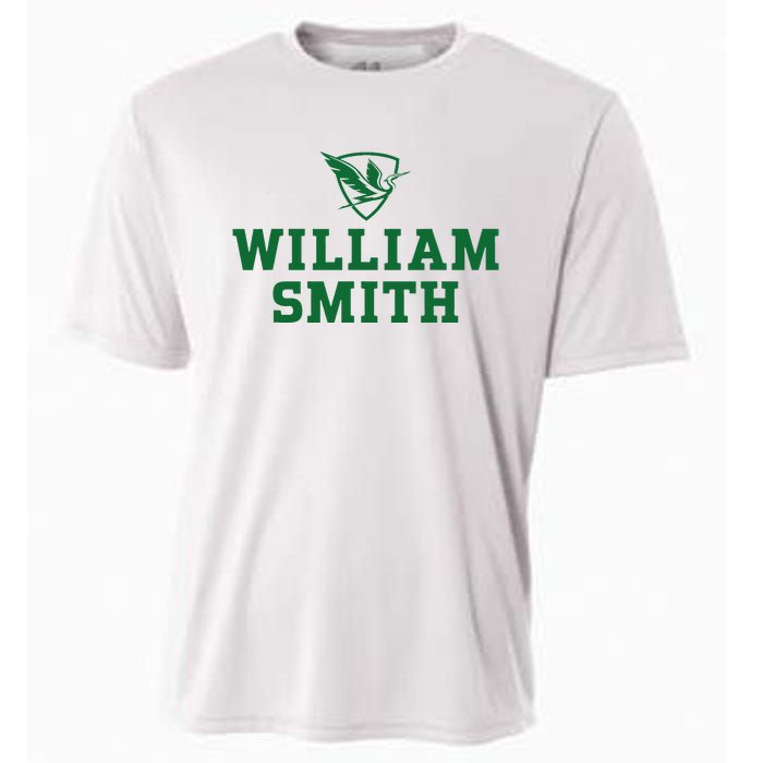 William Smith College Herons Shield Logo Hwsc Cooling Performance Crew T-Shirt