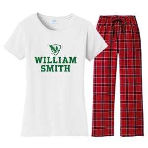 William Smith College Herons Shield Logo Hwsc Women's Flannel Pajama Set