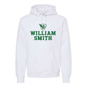 William Smith College Herons Shield Logo Hwsc Premium Hoodie