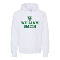 William Smith College Herons Shield Logo Hwsc Premium Hoodie