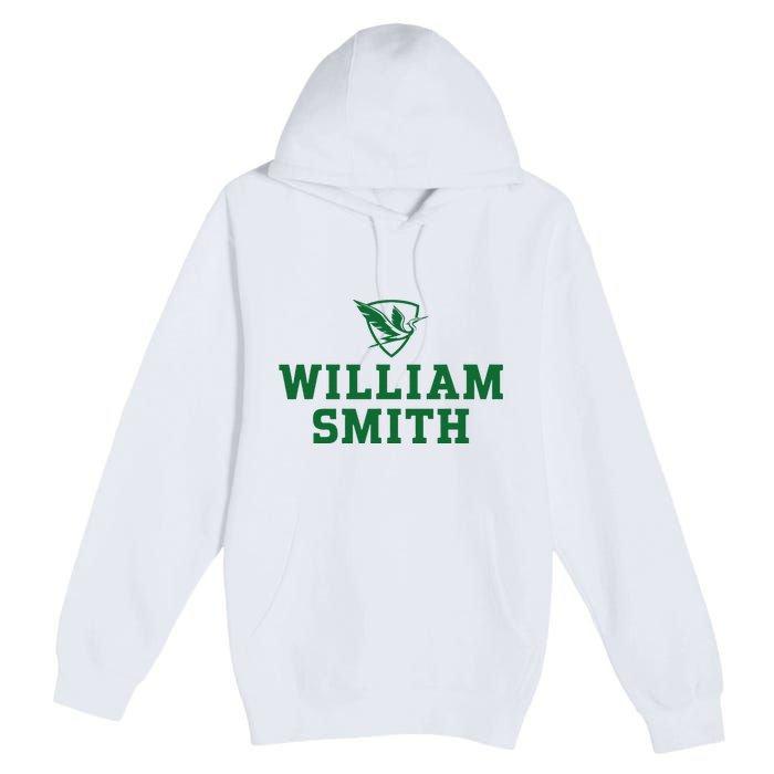 William Smith College Herons Shield Logo Hwsc Premium Pullover Hoodie