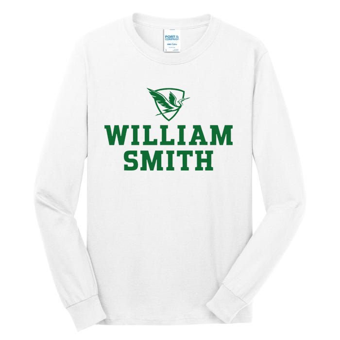 William Smith College Herons Shield Logo Hwsc Tall Long Sleeve T-Shirt