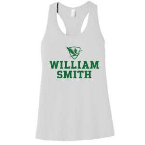 William Smith College Herons Shield Logo Hwsc Women's Racerback Tank