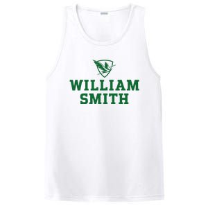 William Smith College Herons Shield Logo Hwsc PosiCharge Competitor Tank