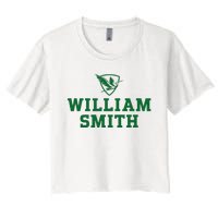 William Smith College Herons Shield Logo Hwsc Women's Crop Top Tee