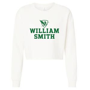 William Smith College Herons Shield Logo Hwsc Cropped Pullover Crew