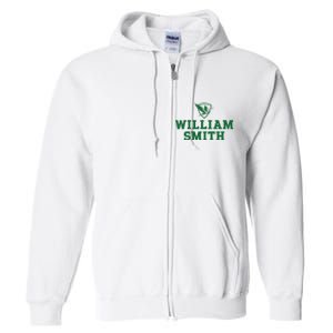 William Smith College Herons Shield Logo Hwsc Full Zip Hoodie