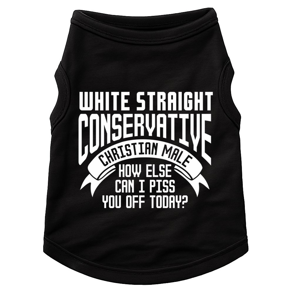 White Straight Conservative Christian Male Doggie Tank
