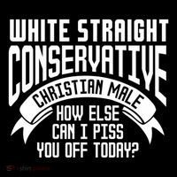 White Straight Conservative Christian Male T-Shirt